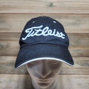 Titleist Golf New Era Strapback Adjustable Black Hat Cap Cotton Women